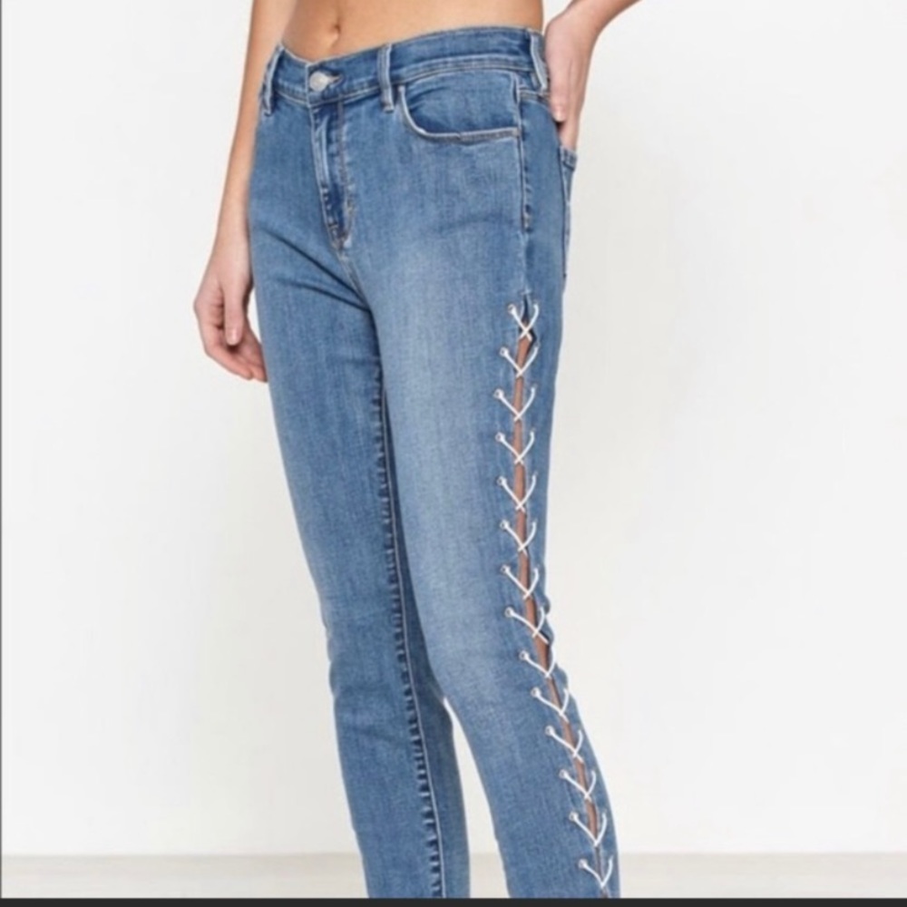 pacsun lace up jeans